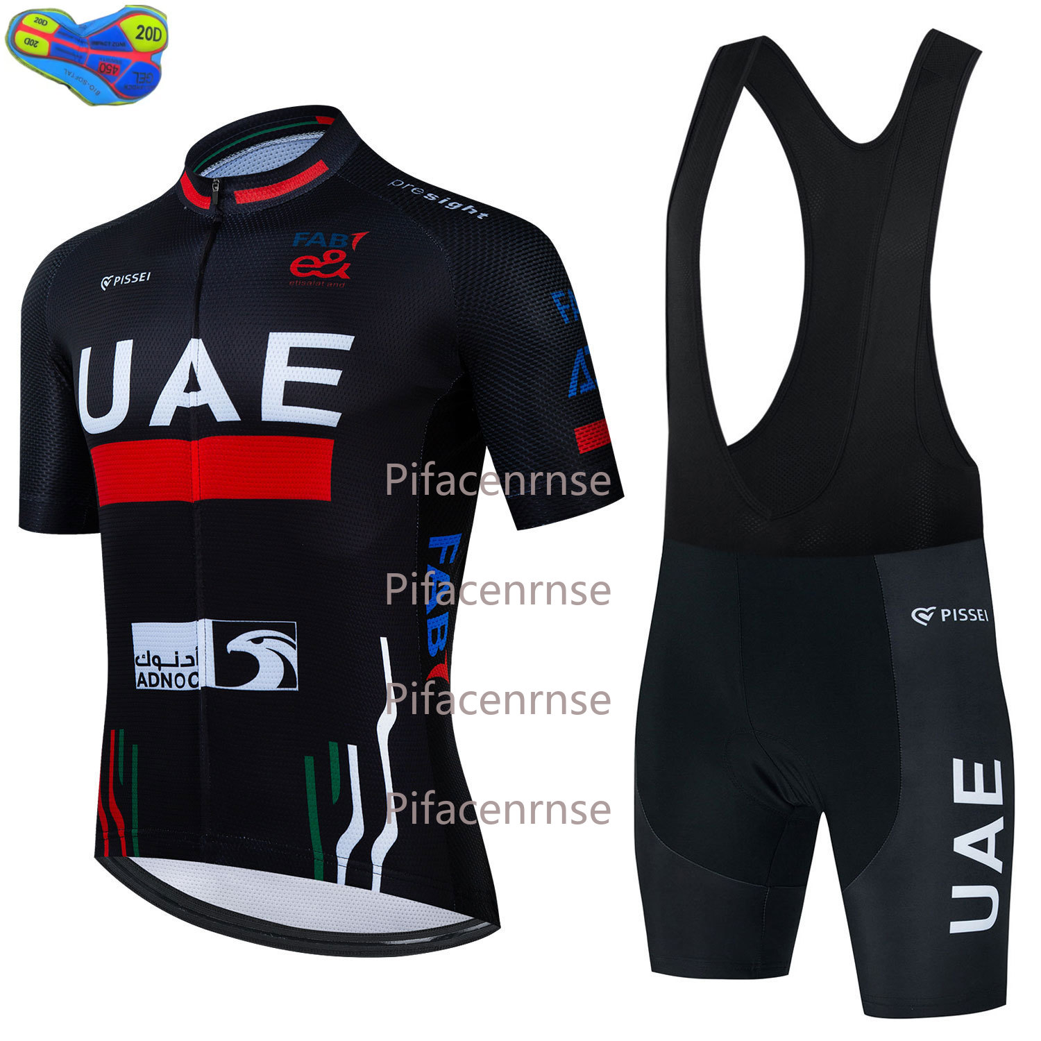 Mountain Biking Uae - Conjunto de Camiseta de Ciclismo UAE