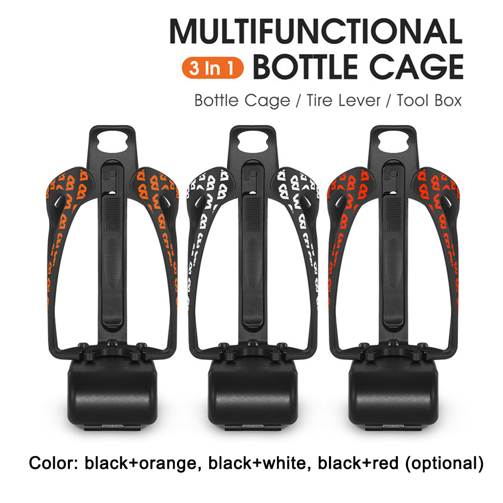 Mountain Biking Water Bottle - Suporte Multifuncional 3 em 1 para