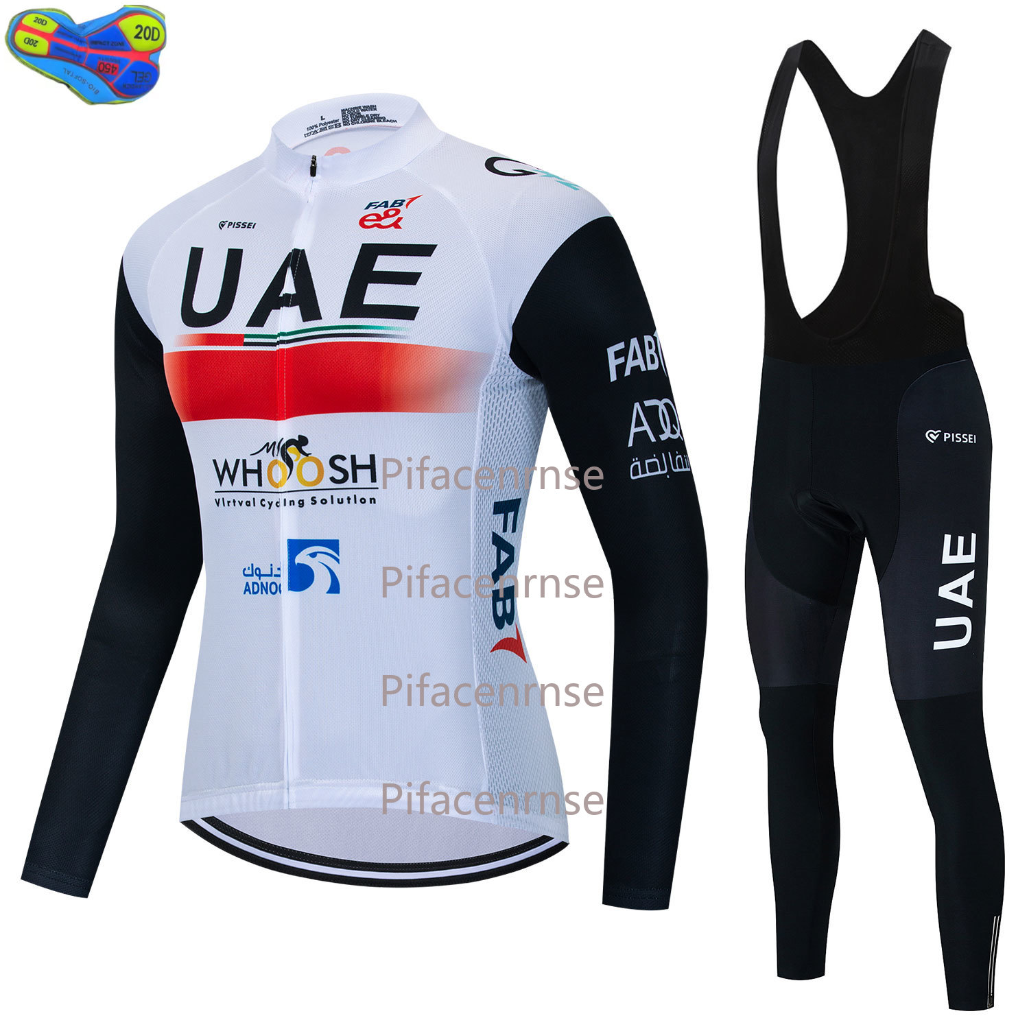Mountain Biking Uae - Conjunto de Camiseta de Ciclismo Respirável