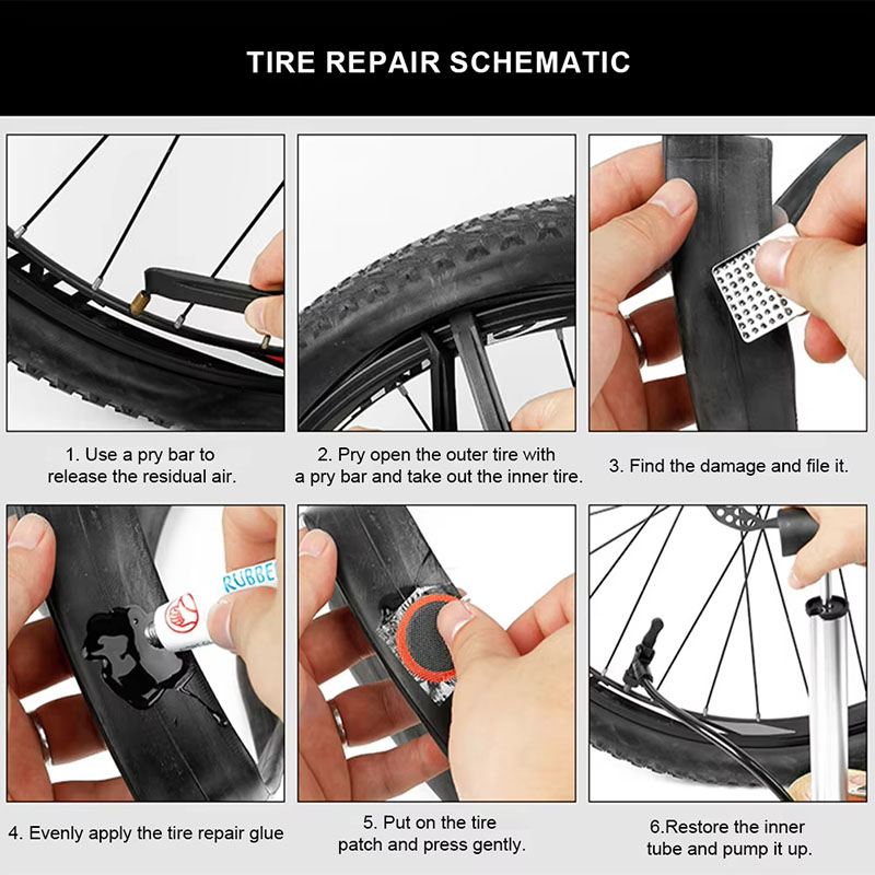 Kit de reparo de pneus de bici - Mountain Biking Youtube avaliação e preço