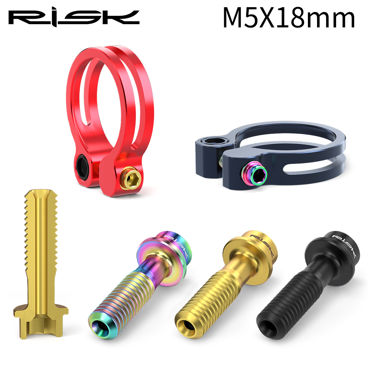 Parafusos de Assento RISK M5x1 - Mountain Biking Youtube avaliação e preço