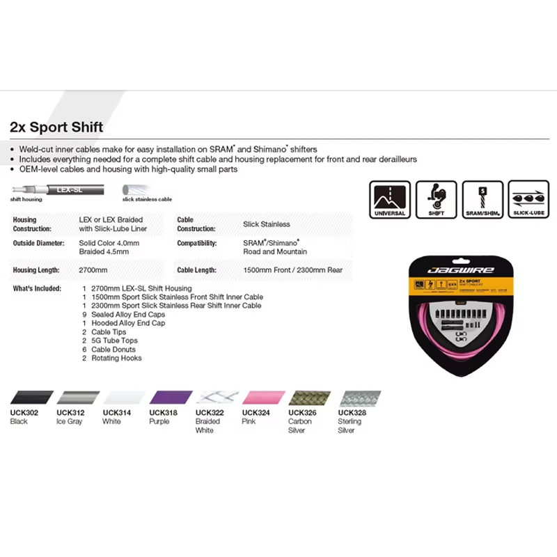 Jamwire 2x cabo de mudança esp - Mountain Biking Sport avaliação e preço
